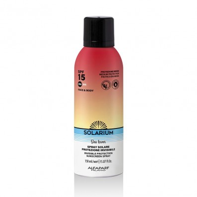 SOLARIUM Spray Solar - Proteccion Invisible Cara y cuerpo SPF15 